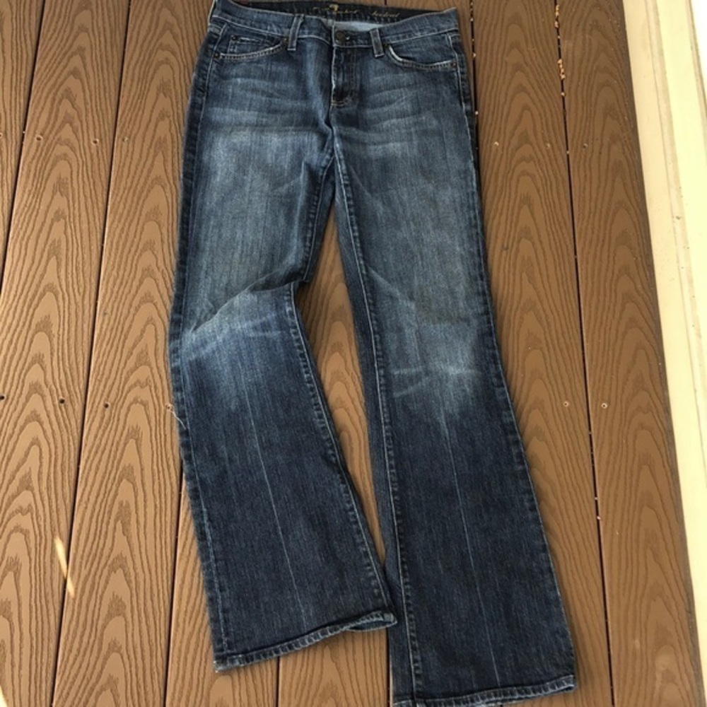 Seven for all mankind boot cut embellished jeans